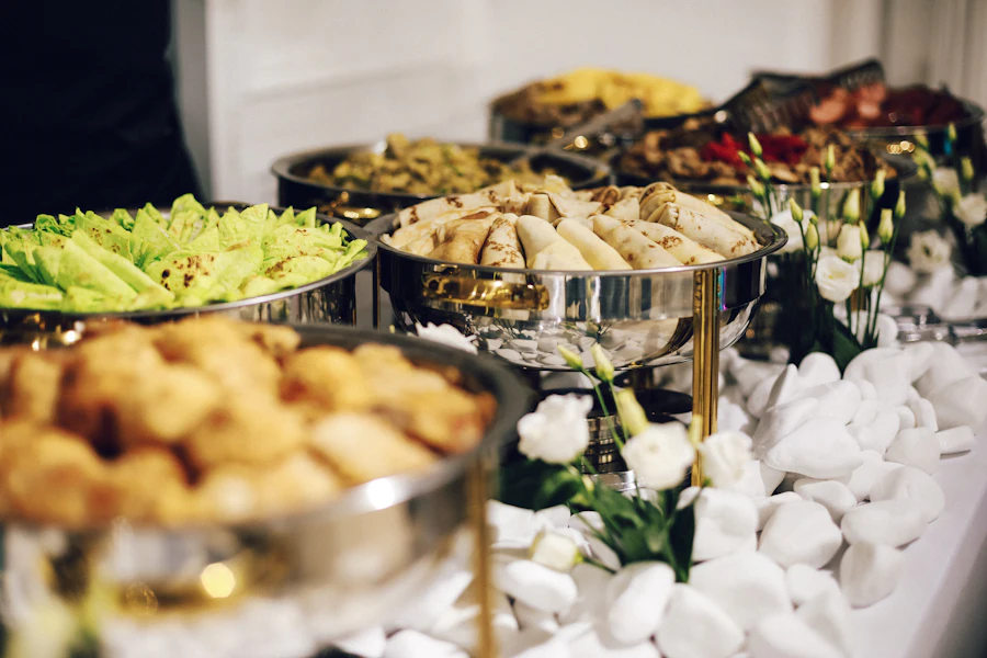 Ilha gastronômica do buffet