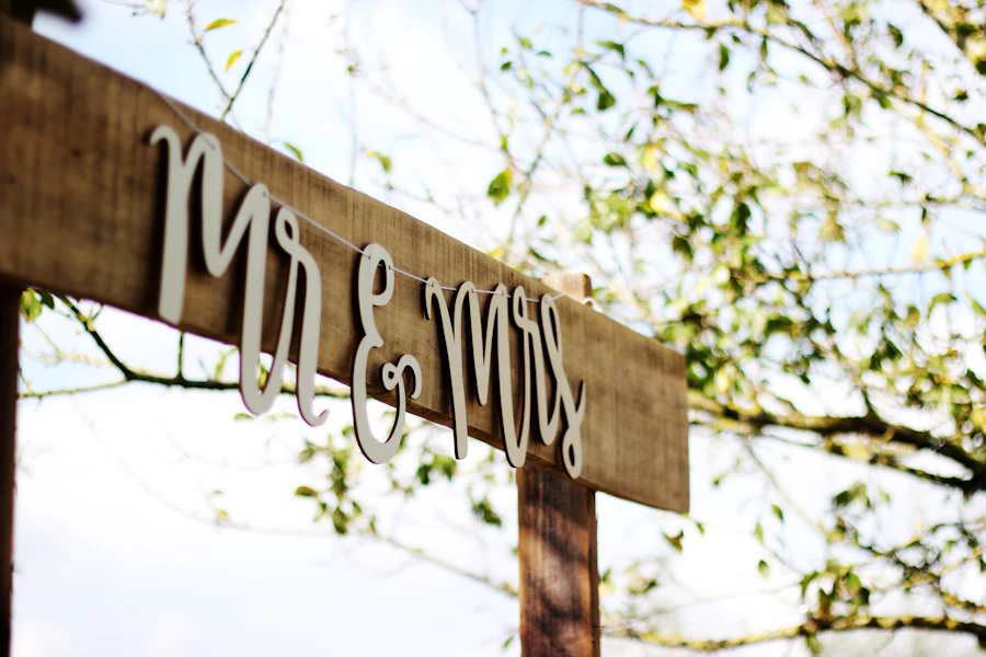 Placa Mr & Mrs